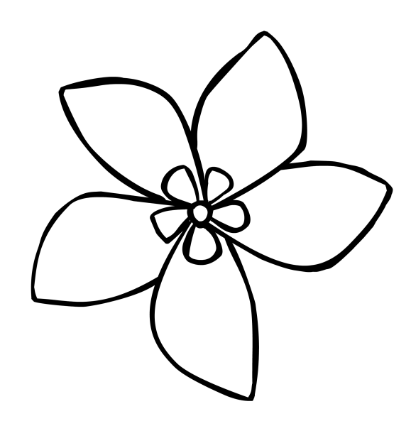 Цветы для вырезания цветные