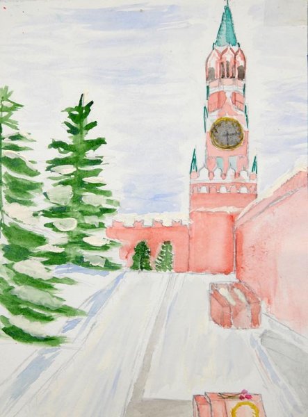 Кремль рисунок