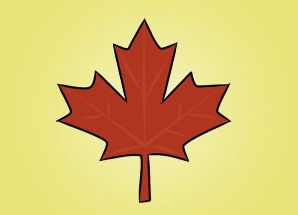 Нарисовать кленовый лист