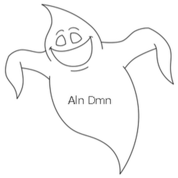 Приведение карандашом на Хэллоуин