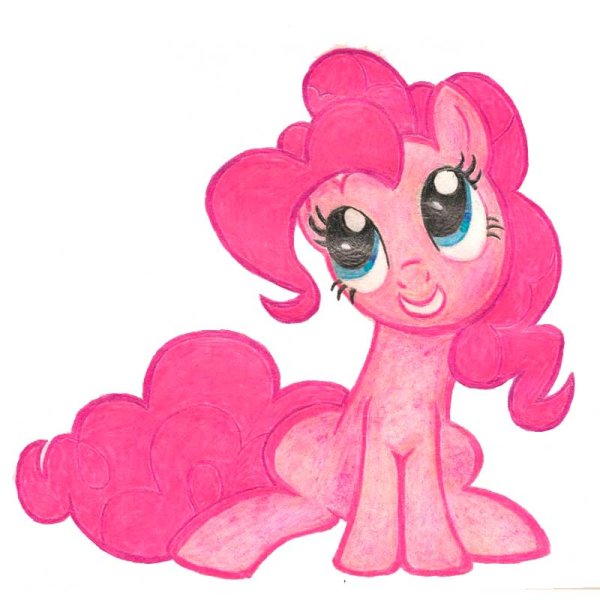 Милый розовый фон с облачками