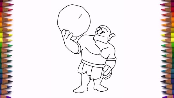 Клэш оф кланс карандашом