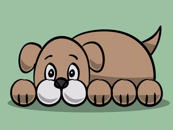 Собачка рисунок