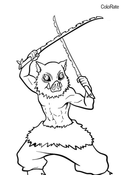 Ренгоку рисунок легкий