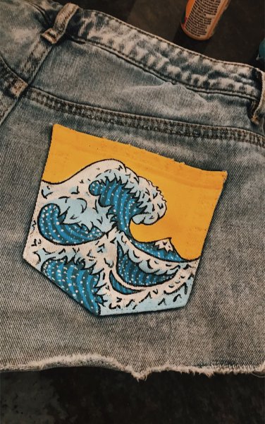 Разрисованные джинсы