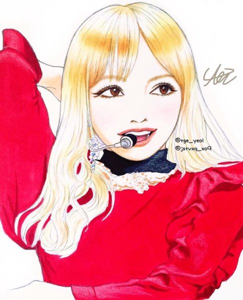 Дженни Блэк Пинк для срисовки