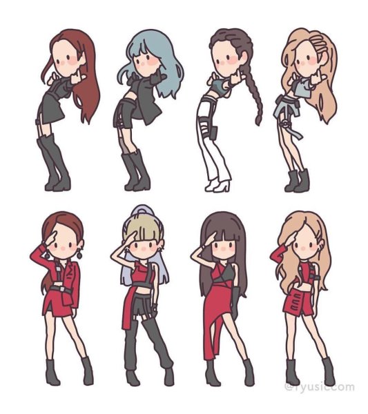 Блэк Пинк аниме