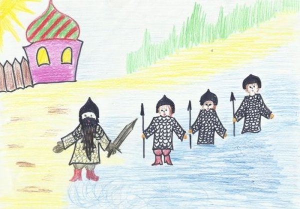 33 Богатыря рисунок