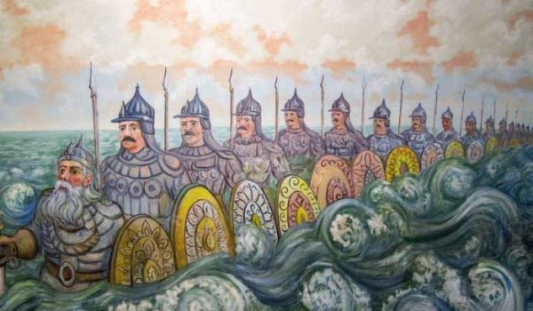 Тридцать три богатыря раскраска