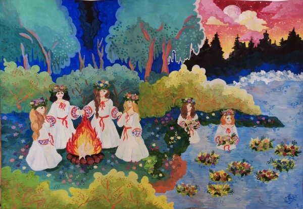 Иван Купала рисунок