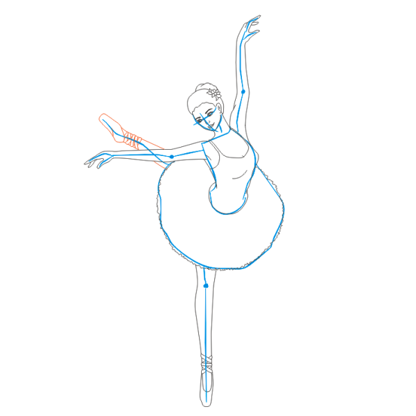 Как рисовать балерину