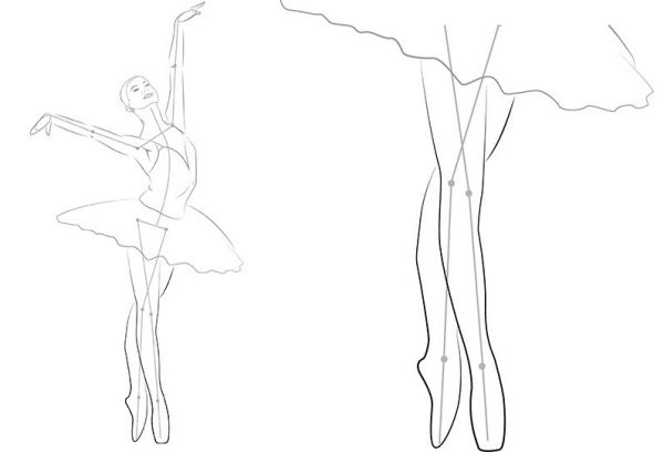 Рисование балерины