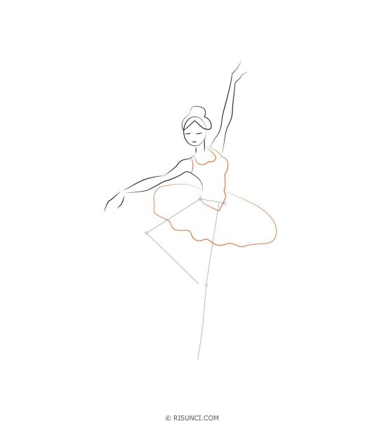 Срисовки для скетчбука балерина
