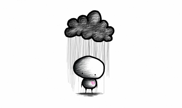 Рисунки для срисовки грустные