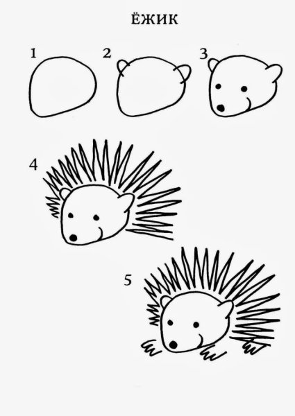 Рисунки животных для скетчбука легкие