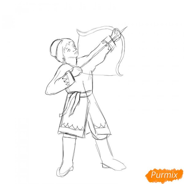 Как нарисовать Ивана царевича и з скаски Иван цареввич и серый волк