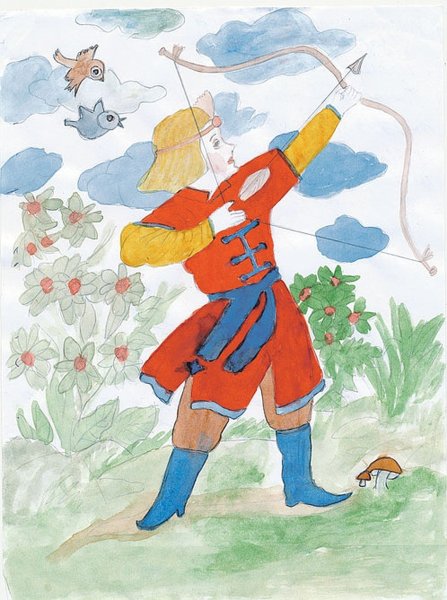 Иван Царевич и серый волк раскраска