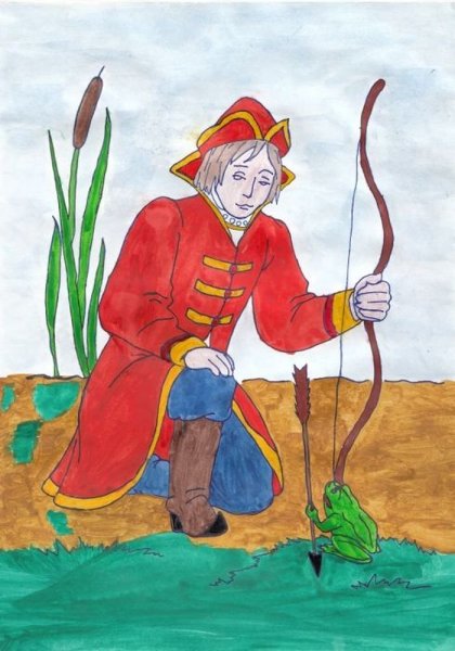 Иван Царевич из сказки Царевна лягушка раскраска