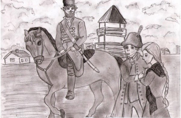 Капитанская дочка рисунок легкий