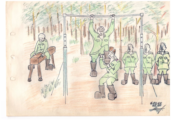 Солдатские будни рисунки