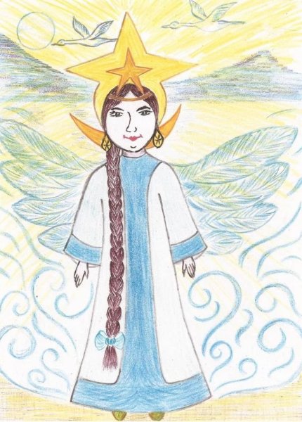 Царевна лебедь рисунок