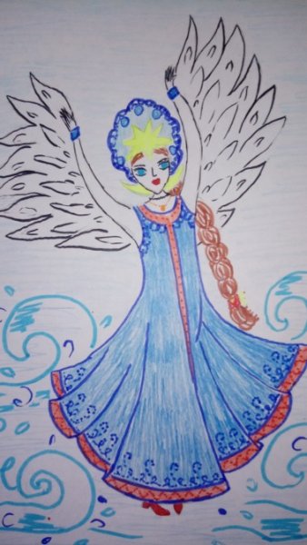 Царевна лебедь для срисовки