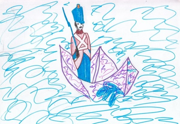 Стойкий оловянный солдатик рисунок