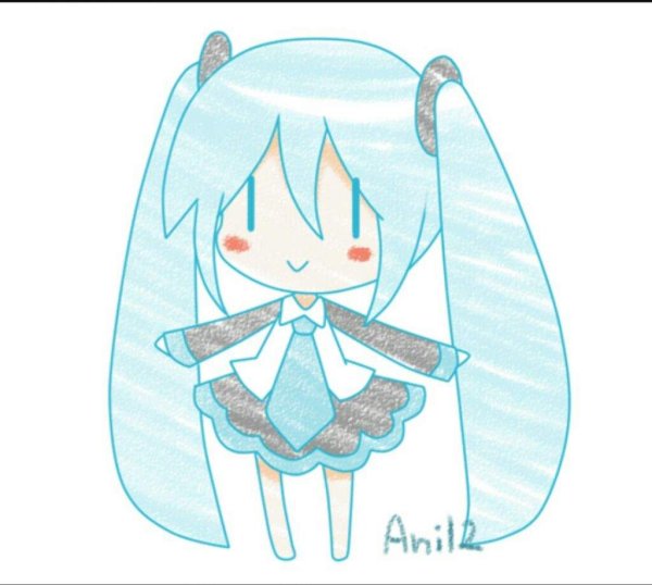 Аниме Хатсуне Мику для срисовки