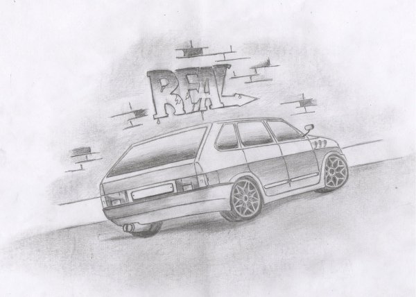 Рисунок карандашом Пацанский