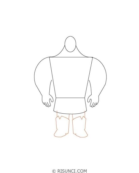 Илья Муромец рисунок поэтапно