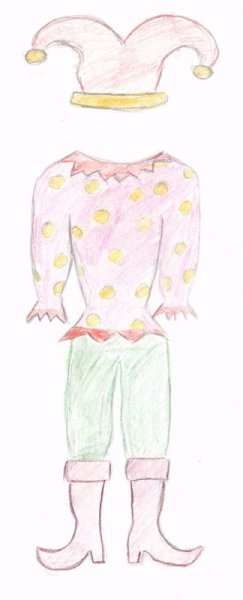 Эскиз театрального костюма легкий