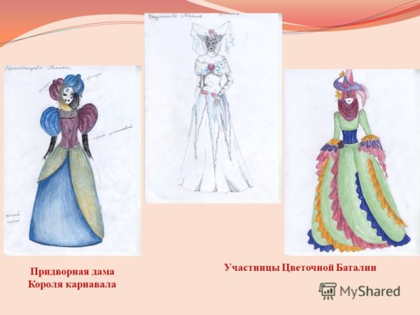 Эскиз новгоднего костюм