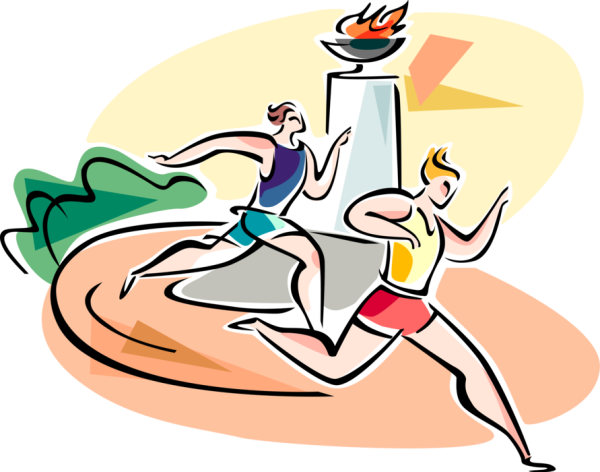 Спортивные состязания иллюстрации