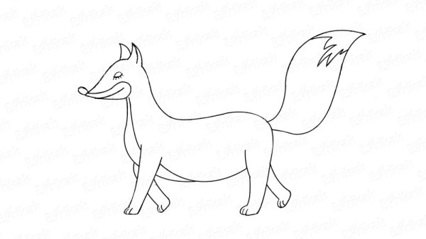 Рисование лисы для детей