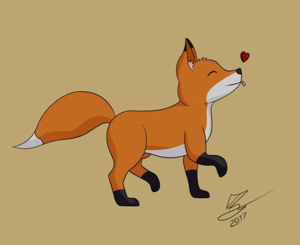 Лисы для срисовки