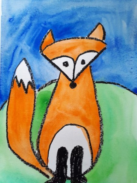 Рисование лиса старшая группа
