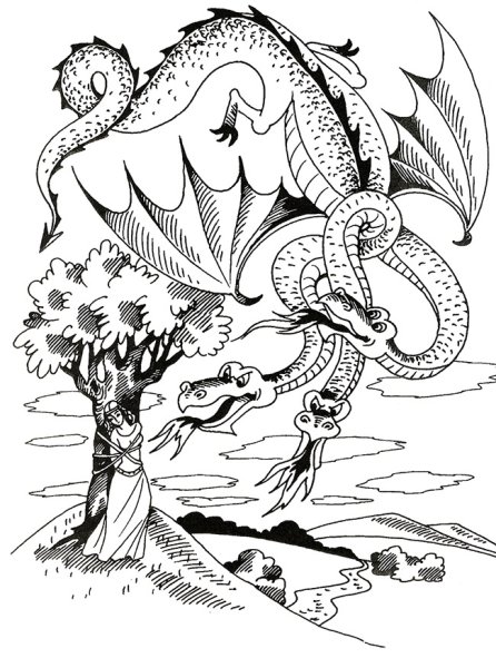 Никита Кожемяка раскраска