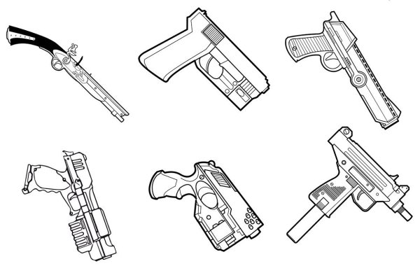 Пистолет пошагово