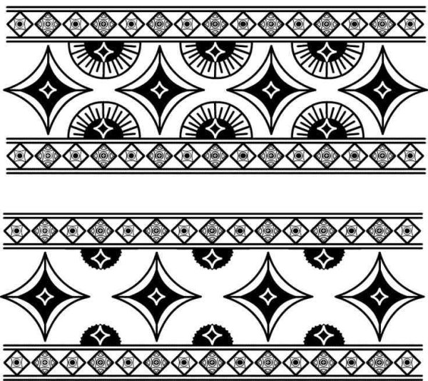 Геометрический орнамент в круге