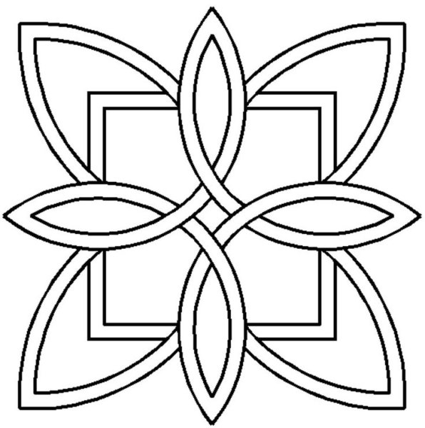 Геометрический узор в круге