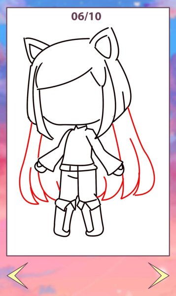 Гача рисунки для срисовки