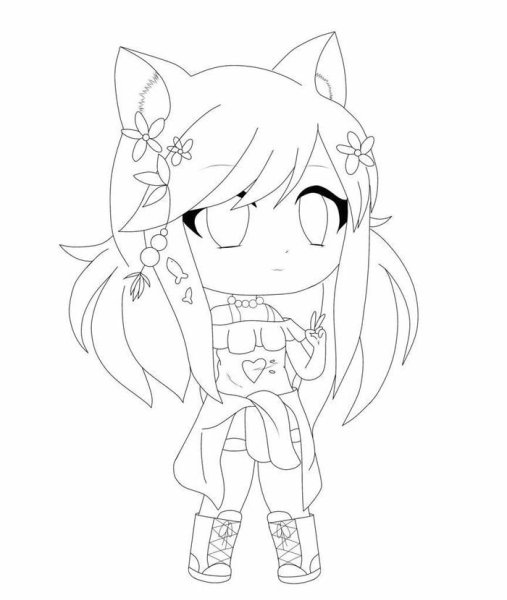 Гача лайф ОС раскраска