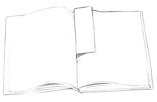 Поэтапное рисование книжки