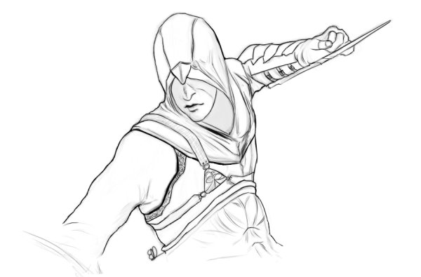 Раскраски ассасин Крид Альтаир