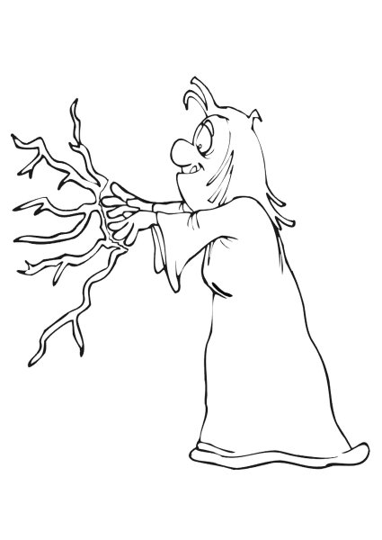 Кикимора Болотная рисунок легкий