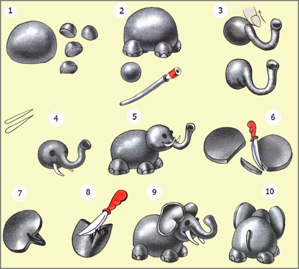 Крош пластилин