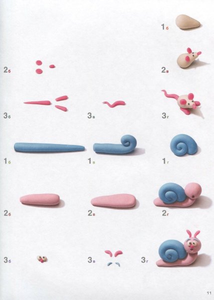 Лепим из пластилина с детьми