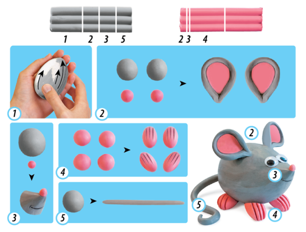 Фигурки из пластилина