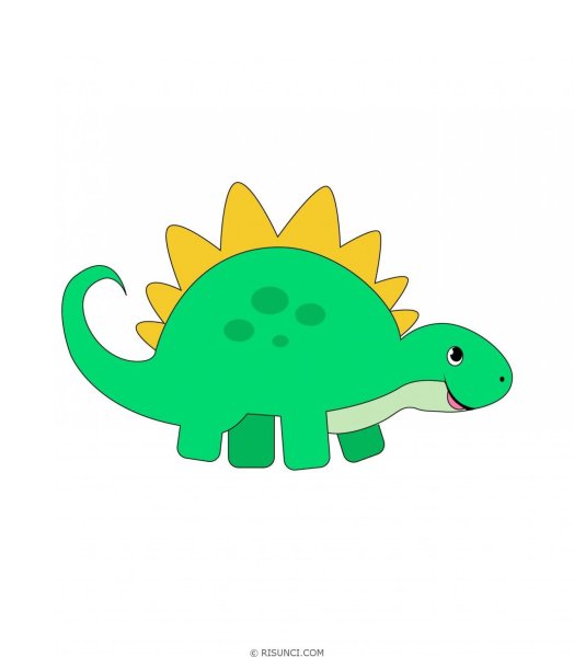 Динозаврики для срисовки