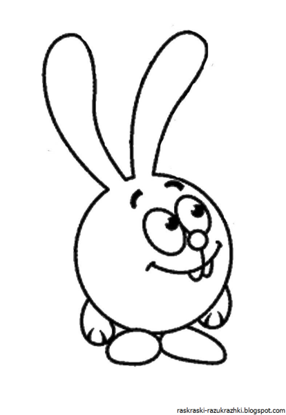 Крош из смешариков раскраска